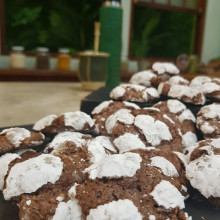 Galletitas de chocolate nevadas