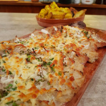 Matambre a la leche con vegetales