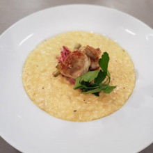 Risotto de batata con alcaucil